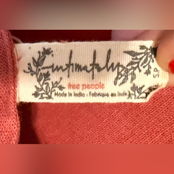 Free People Until Dawn Midi Dress cinnamon combo shell straps Linen - Picture 2 of 5